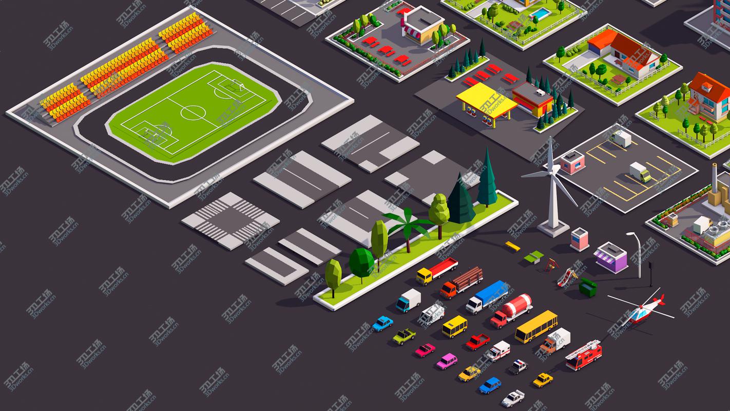 images/goods_img/202104092/3D model Polygonia City Buildings Cars and Elements Pack/3.jpg